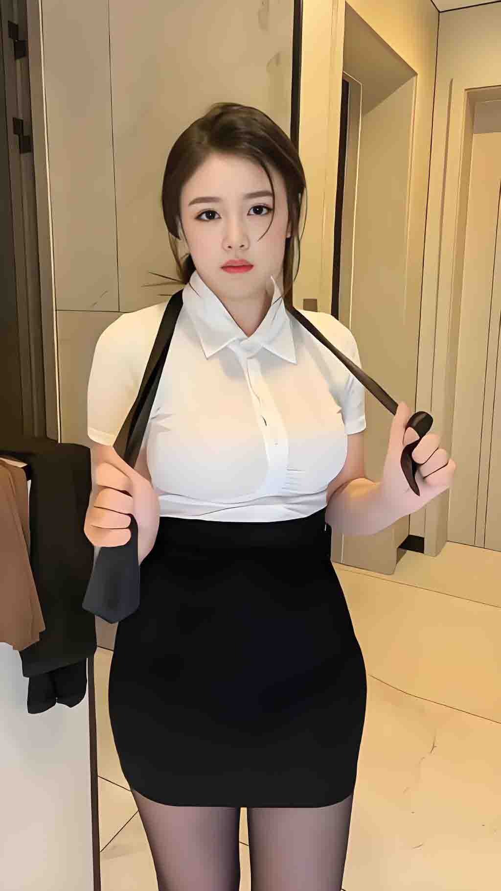 山东机电学院【刘亦媛】高颜值长腿学生妹，喜欢穿JK裙摆拍性感黑丝配白嫩蜜桃臀。